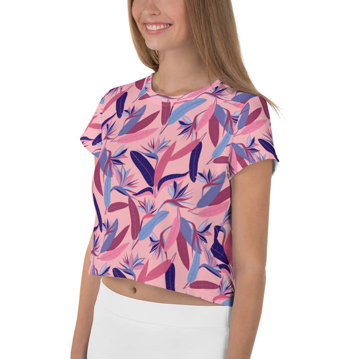 Strelitzia nicolai — Camiseta corta para mujer para venta al por mayor de Inspired Botanical Design