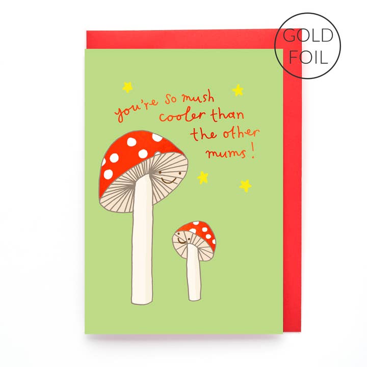 Cool Mushroom Mum | Cute Mother's Day Card | Mum Birthday for wholesale by You've Got Pen On Your Face
