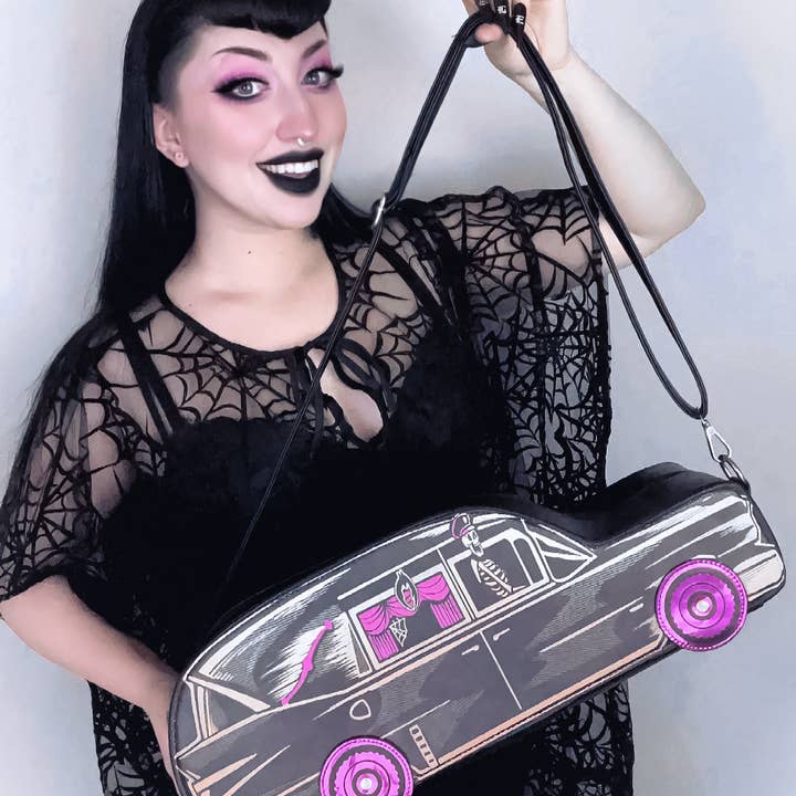 Wild Wolf Halloween - Wholesale Crossbody Bag - Women's - Hearse Purse Exclusive