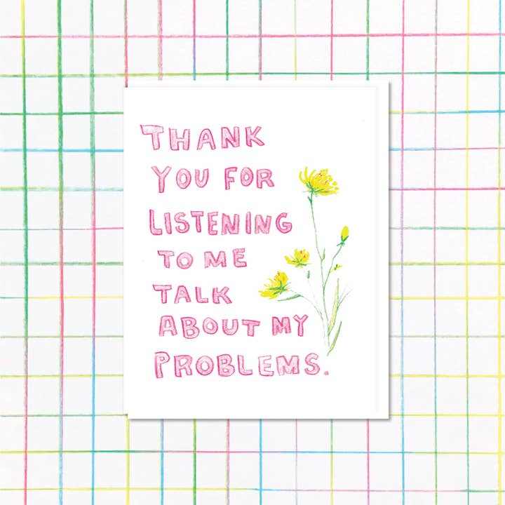 Thank You for Listening for wholesale by Middle Sister Card Co.