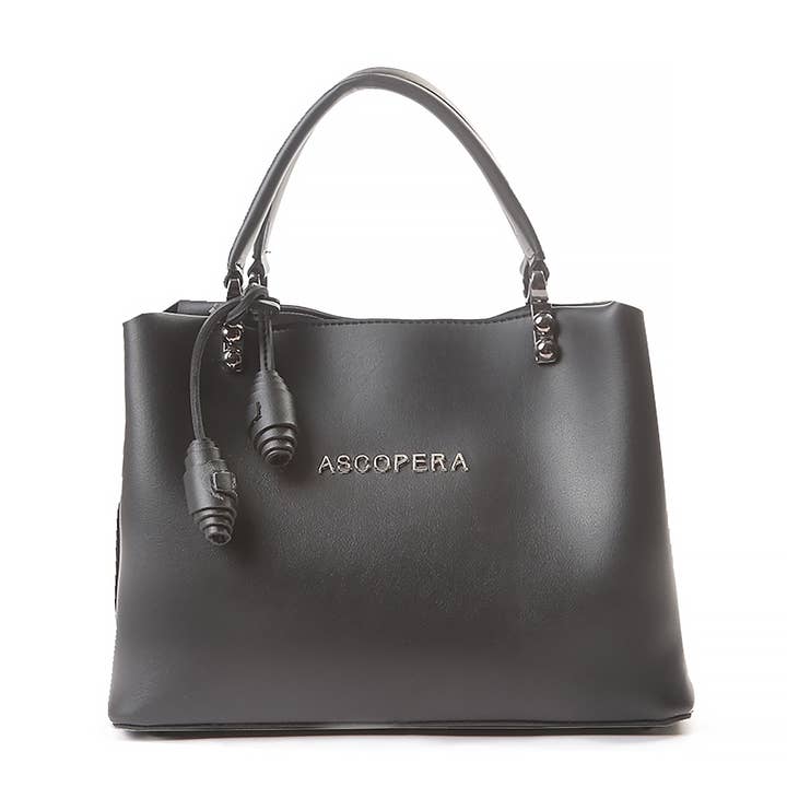 Ascopera - Wholesale Top Handle Bag - Women's - Fundami, Ebony Black