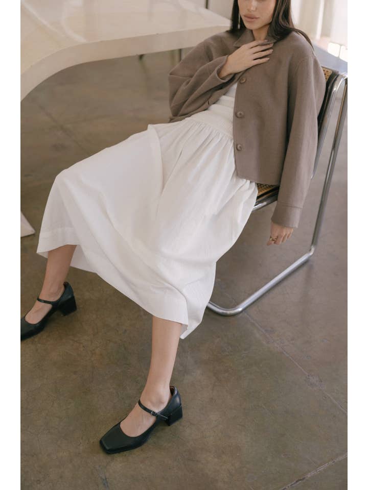 MOD REF - Wholesale Dress - Women's - The Marcella Dress | Smocked Fit and Flare Midi Dress