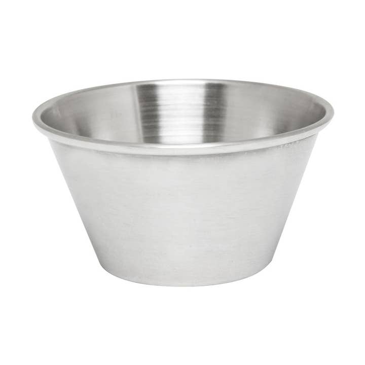 3 Oz. Stainless Steel Sauce Cup, 24/PK for wholesale by KT Supply