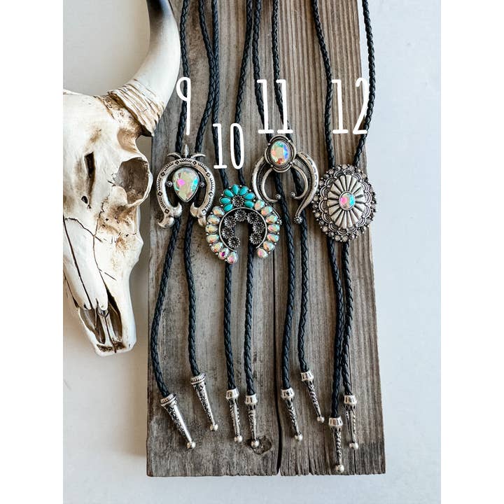 Boho Ranch Shop - Wholesale Pendant/Charm Necklace - Western Bolo Long Pendant Necklace