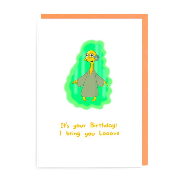 Grußkarte zum Geburtstag von Mr. Burns für den Großhandel von URGHH Card Co.