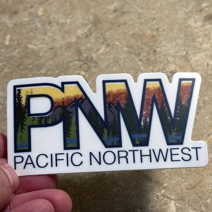 Beth Ann Erickson Designs - Wholesale Sticker - PNW Stickers Water Bottle, Pacific Northwest Sticker2