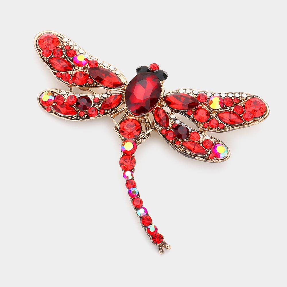 Sensibling Corp. - Wholesale Brooch - Crystal Rhinestone Dragonfly Brooch / Pendant8
