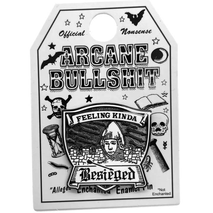 Arcane Bullshit - Wholesale Lapel pin/button - "Besieged" Enamel Pin1