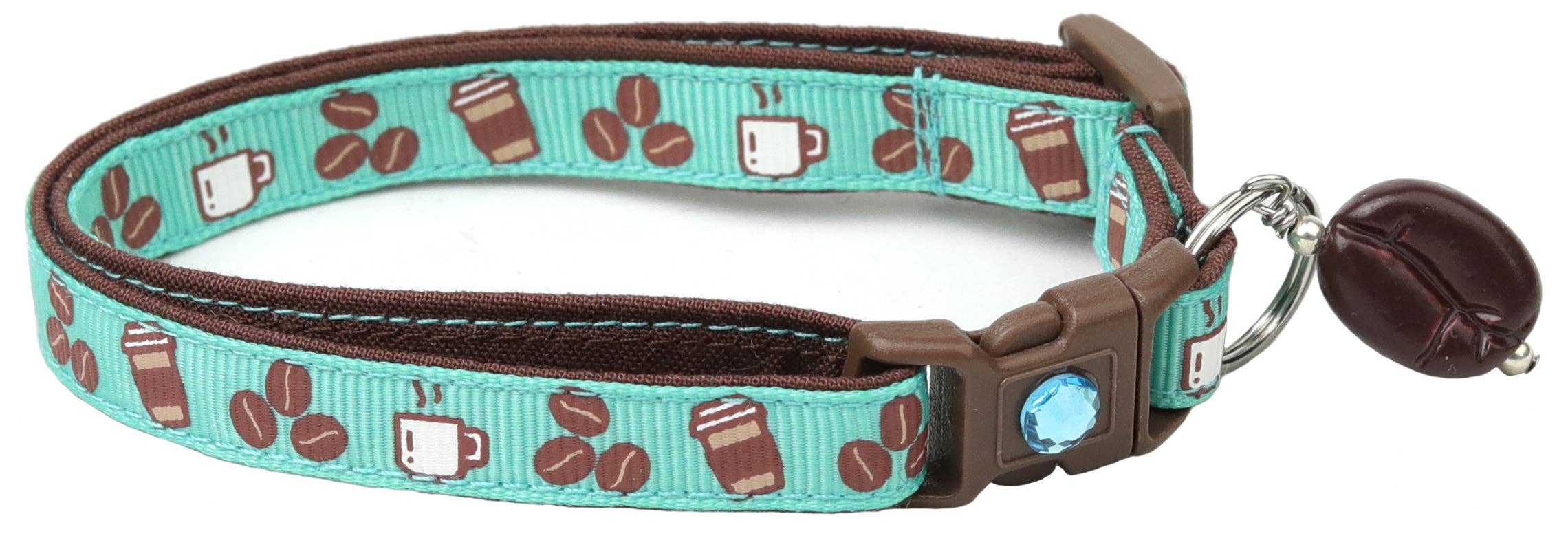 From Pugs to Persians Pet Accessories, LLC - Wholesale Pet Collar - Cat - Coffee Beans Breakaway Cat Collar6