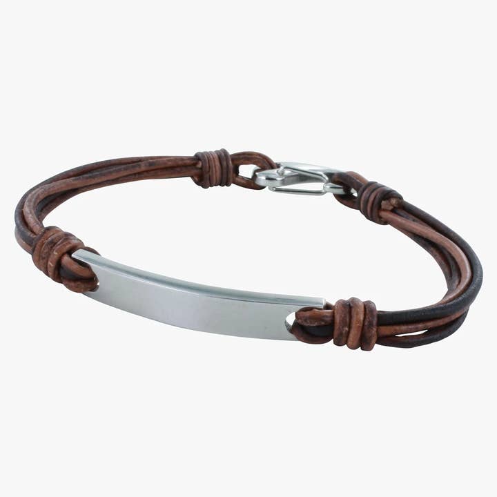 Bracciale in pelle ID per la vendita all'ingrosso da parte di REEVES & REEVES