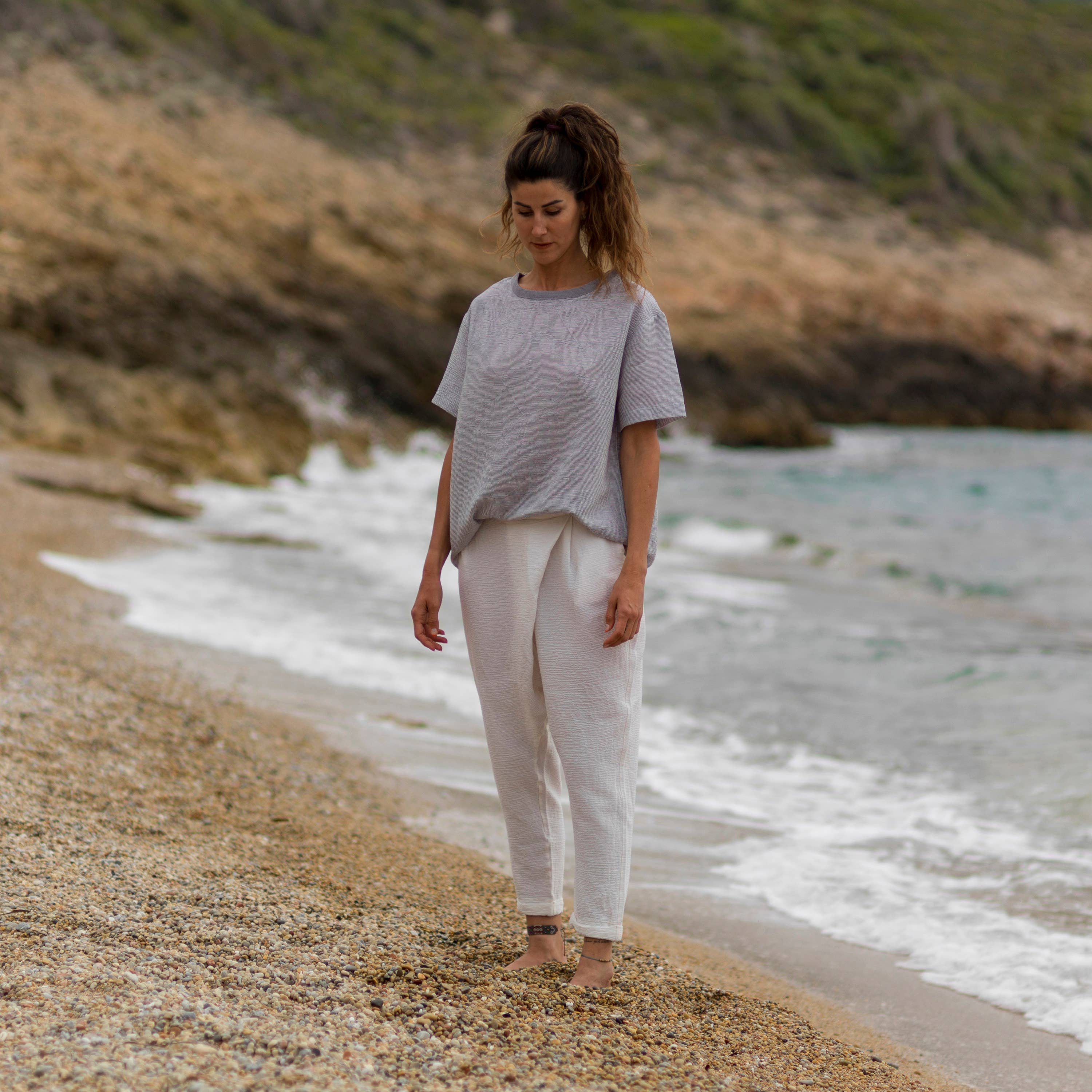 loom.ist - Vendita all'ingrosso Pantalone - Donna - Pantaloni Sile Fold Over13