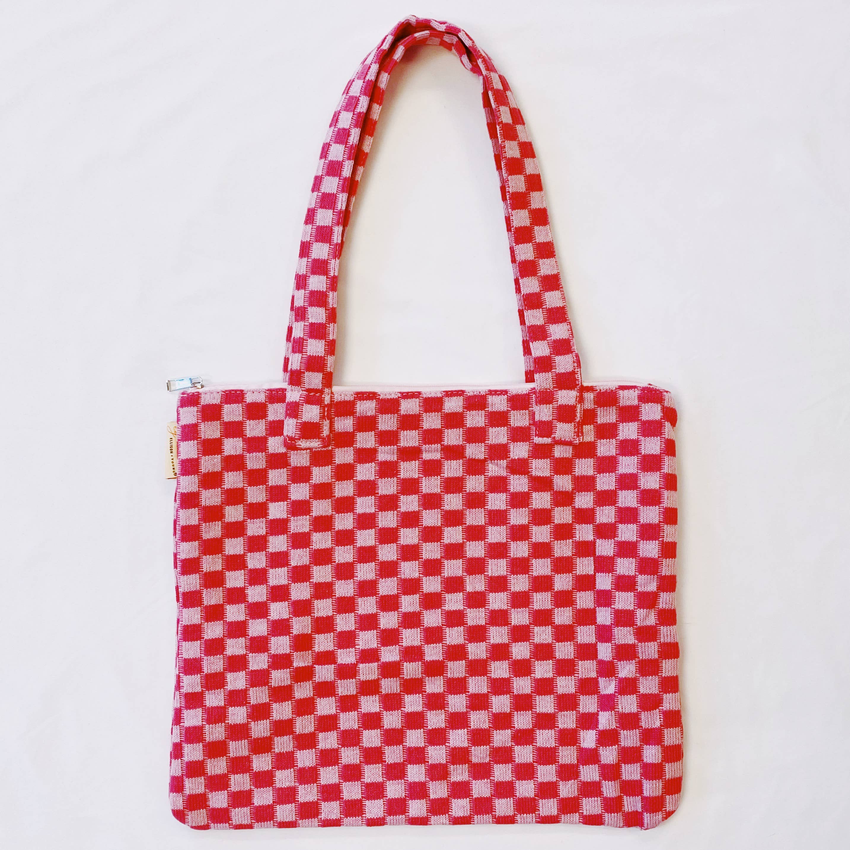 Ellison+Young - Wholesale Tote Bag - Women's - Check Yourself Zipped Tote Bag15