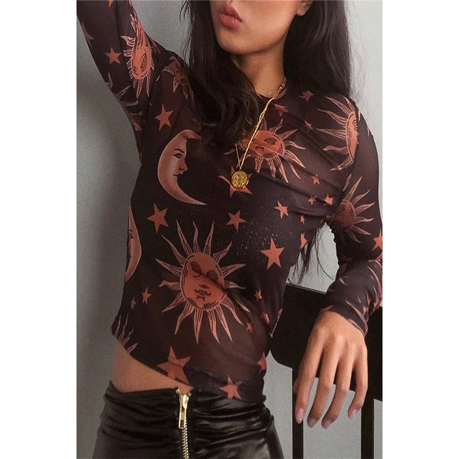 Paperdoll - Wholesale Blouse - Women's - TRANSPARENT MESH SEXY T-SHIRT 1