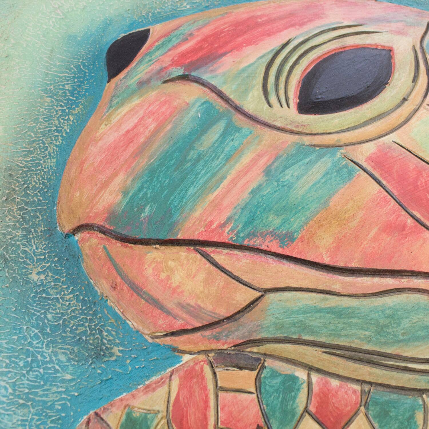 Beachcombers - Vente Affiche d'art - VENTE Décoration murale en forme de tortue sarcelle1