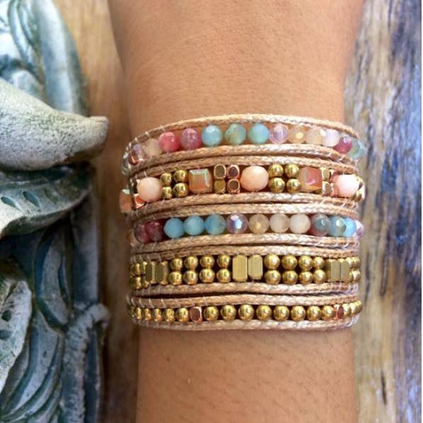 Wrap Leather Handmade Bracelet - Bracelet for women for wholesale by SoulTika