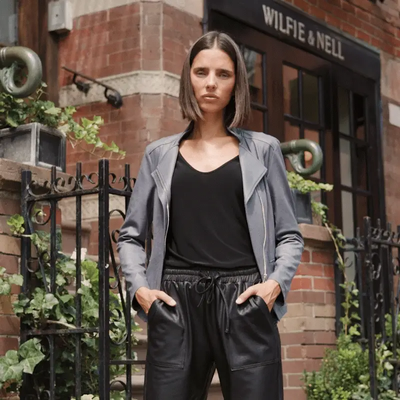 Clara Sunwoo - Wholesale Leather Jacket - Women's - JK161 - Liquid Leather â„¢ Signature Jacket