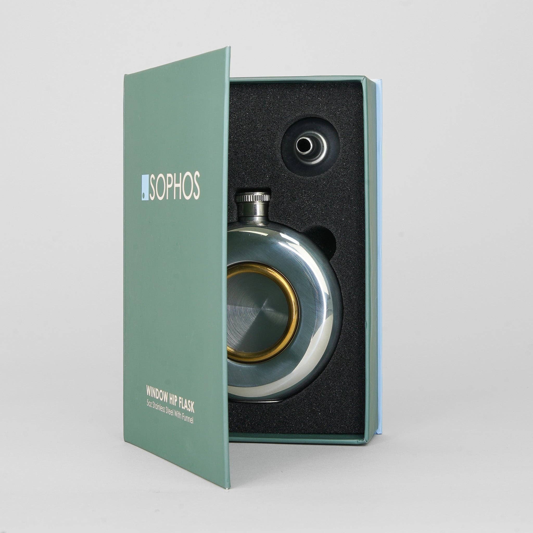 Sophos – wholesale Flask – 5oz Hip Flask with Window1