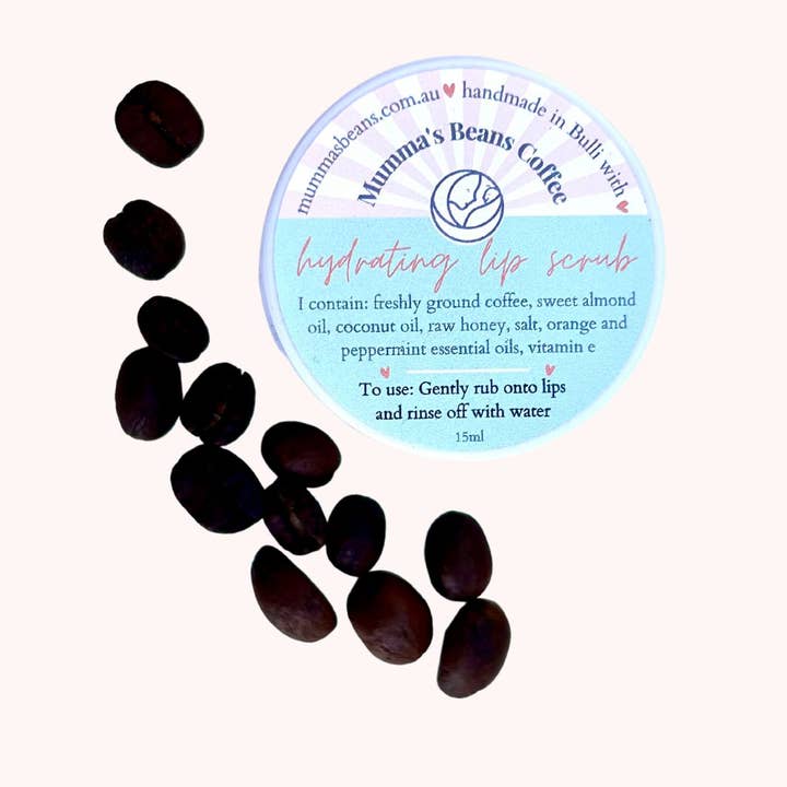Mumma's Beans Coffee + Skincare - Wholesale Lip scrub/polish - Exfoliating Coffee Lip Scrub