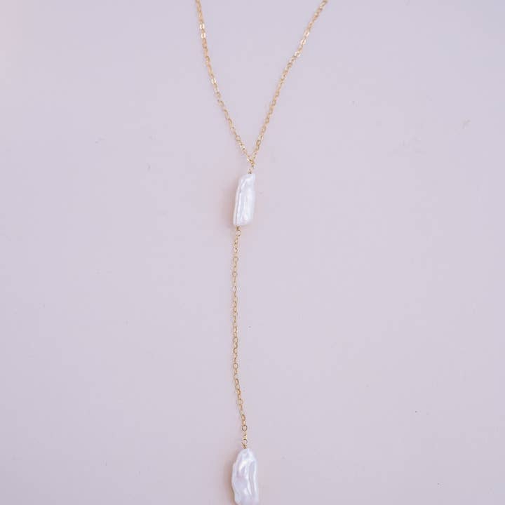 Colar Kiara Pearl Y por atacado de Wander + Lust Jewelry