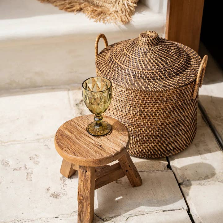 Bazar Bizar Living - Wholesale Basket - The Colonial Handles Basket - Natural Brown5