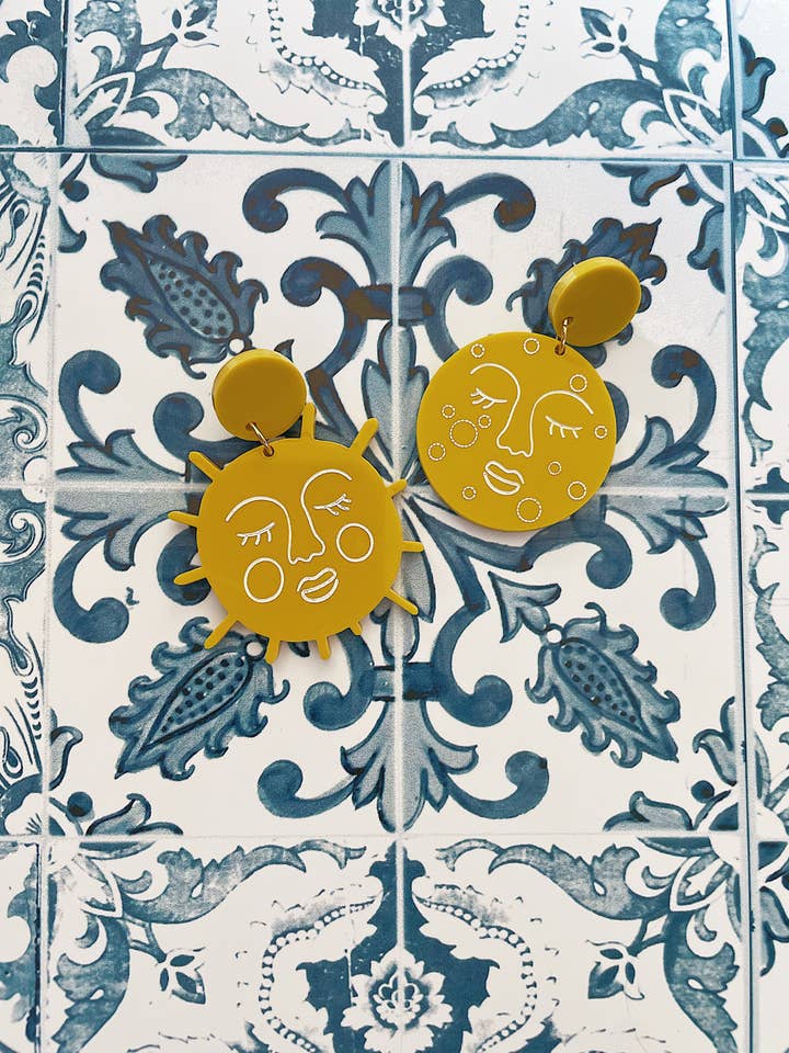 Måne / sol øreringe for engroshandel hos Le Strict Maximum