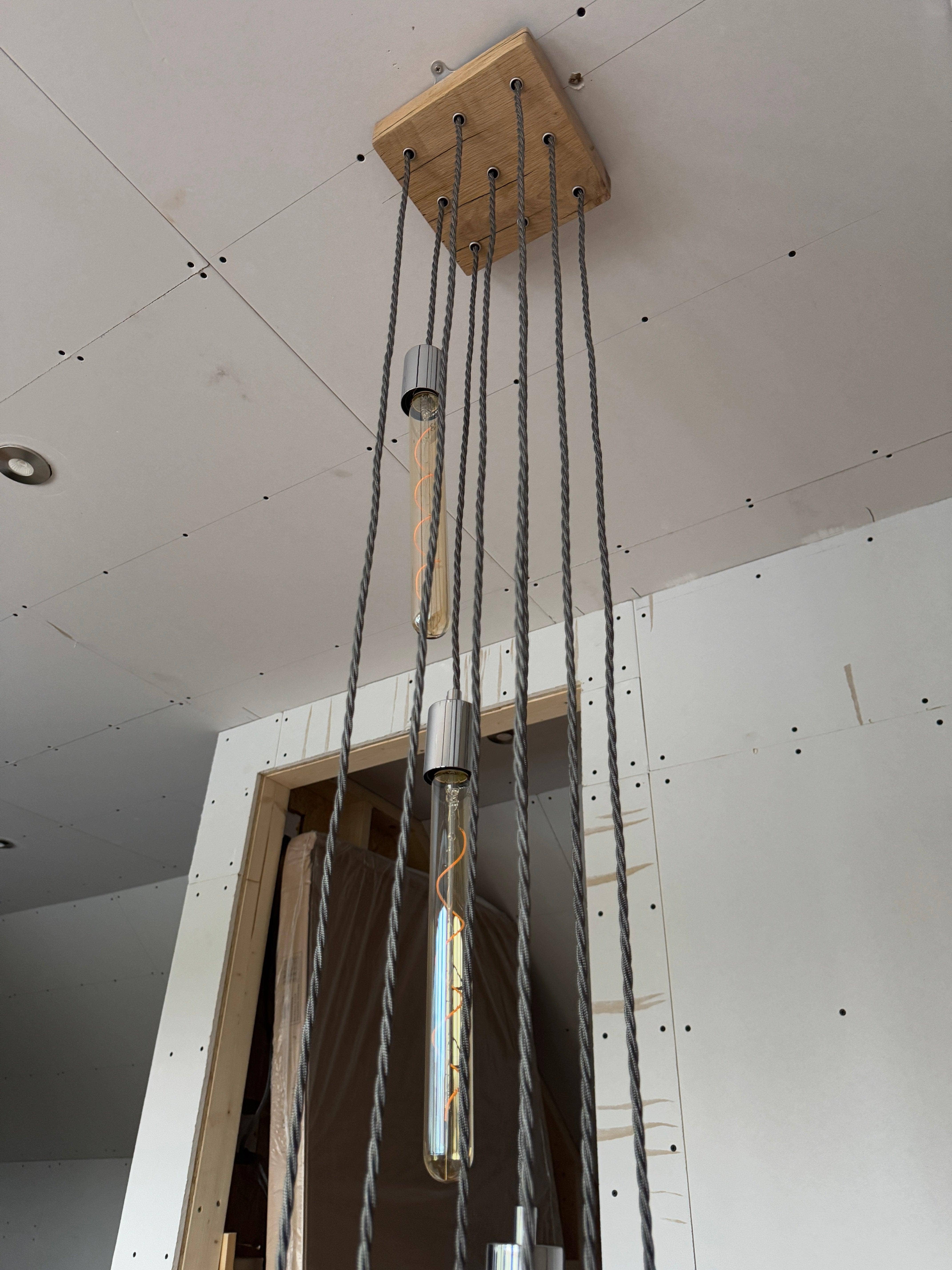 MooBoo Home - Vente Lustre/Suspension - Lustre Cascade Carré 9 ampoules7