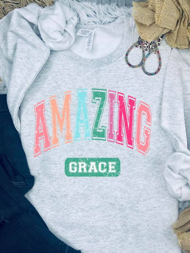 Amazing Grace (Gildan Sweatshirt Mock-up) for wholesale by 1/2 Penny Wholesale