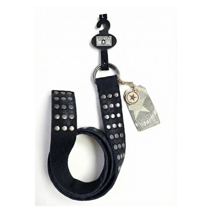 Converse® Garment-Dyed Black Canvas Belt for wholesale by Crover