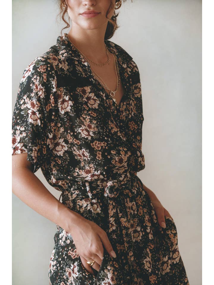 Floral Print Étoile Midi Dress for wholesale on Faire