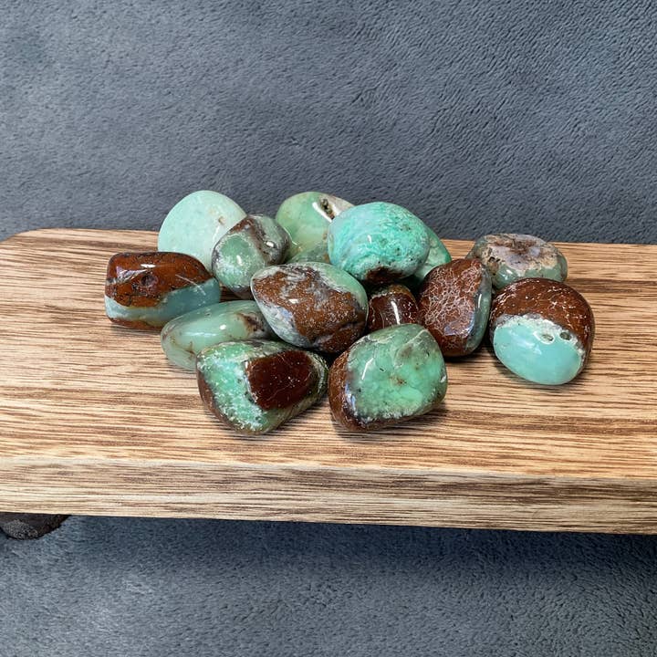 Rock Restock - Wholesale Spiritual Stone/Crystal - Chrysoprase Tumbled Stones - 1/2 lb1
