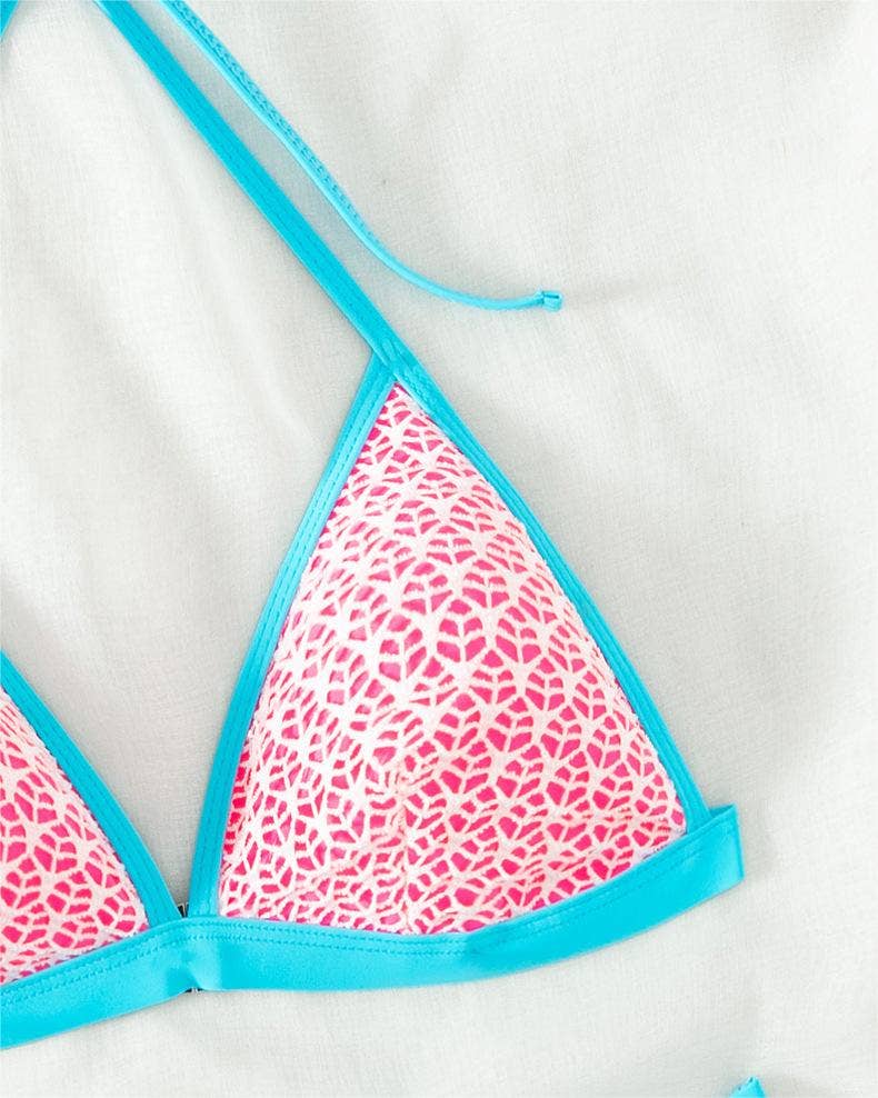 Red Marcella Bikini Halter Swimsuit for wholesale on Faire7