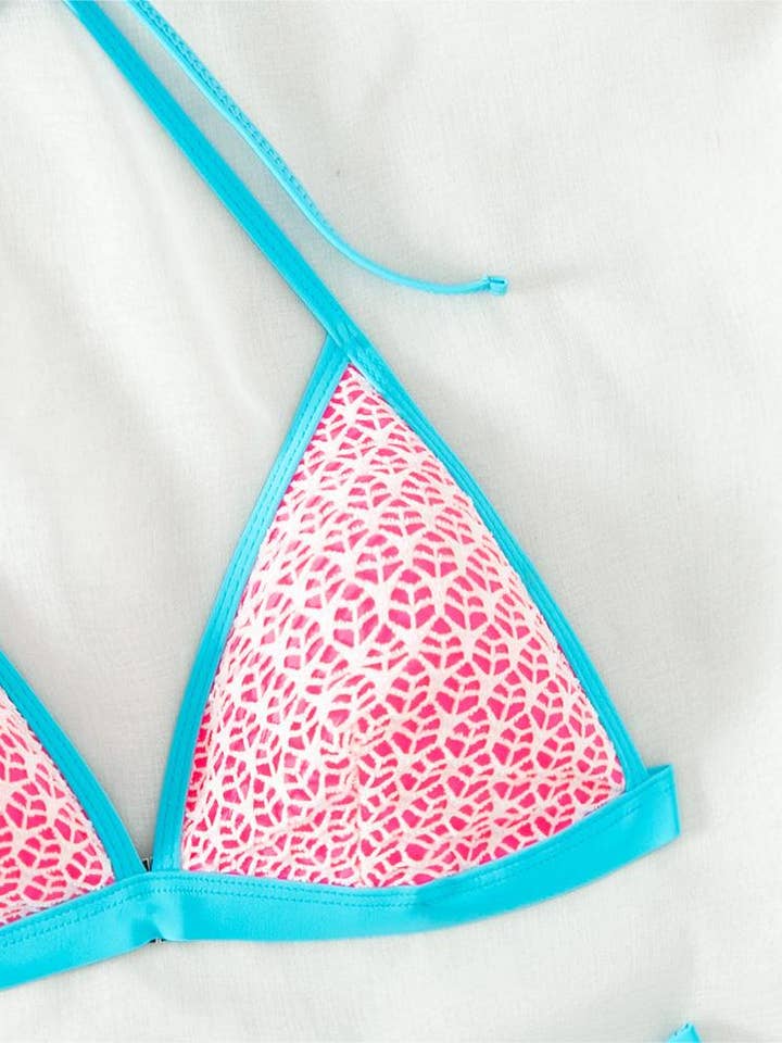 Red Marcella Bikini Halter Swimsuit for wholesale on Faire7