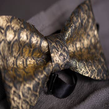 Bow Tie, Salmon Fish Leather