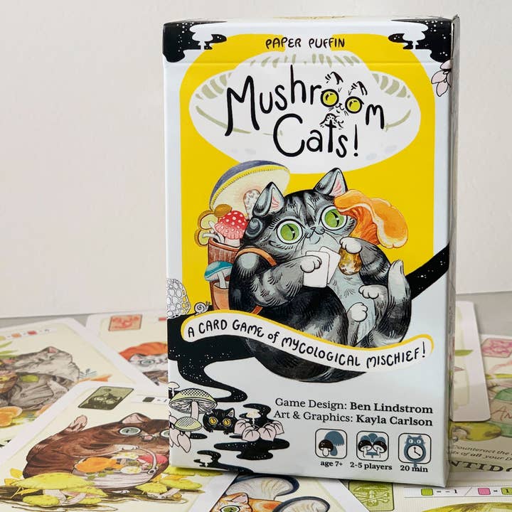 Paper Puffin - Wholesale Card Game - Mushroom Cats! A Card Game of Mycological Mischief5