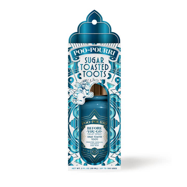 ~Pourri - Wholesale Toilet Spray - Holiday 2024 - Sugar Toasted Toots 2oz Boxed Poo~Pourri