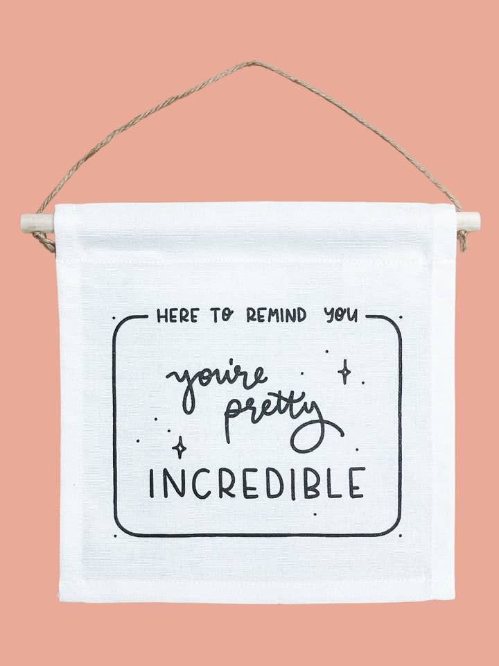 Eres Increíble Lienzo Cuadrado Banner Señal para venta al por mayor de Smiles + Heart