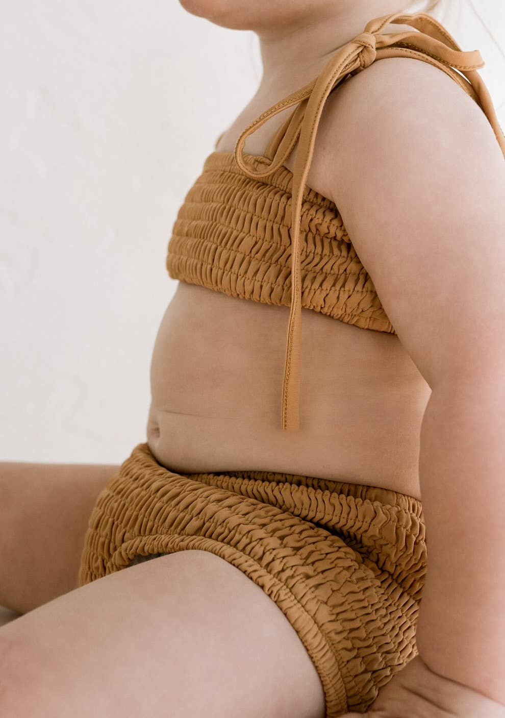 Oat Children - Wholesale Swim Bottoms - Kids - High Waisted Bikini Bottom - Citrus1