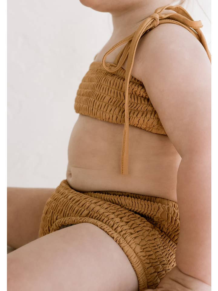 Oat Children - Wholesale Swim Bottoms - Kids - High Waisted Bikini Bottom - Citrus1