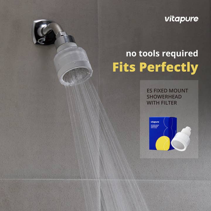 VitaPure America - Wholesale Water Filter - VitaPure ES330 Vitamin C Fixed Showerhead Filter5