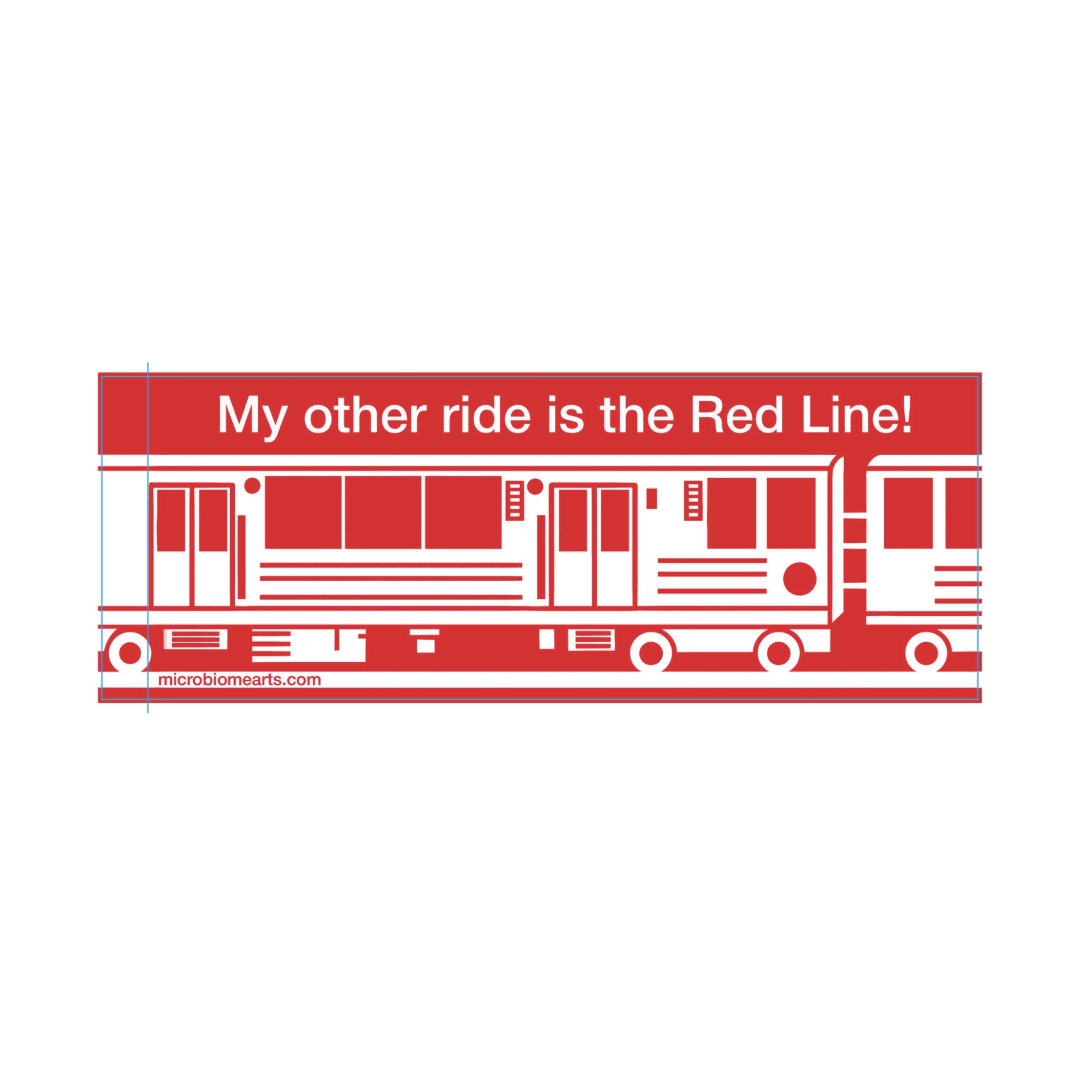 Microbiome Arts - Wholesale Phone & Laptop Stickers - My Other Ride Is The L! Chicago Train Bumper Sticker 9