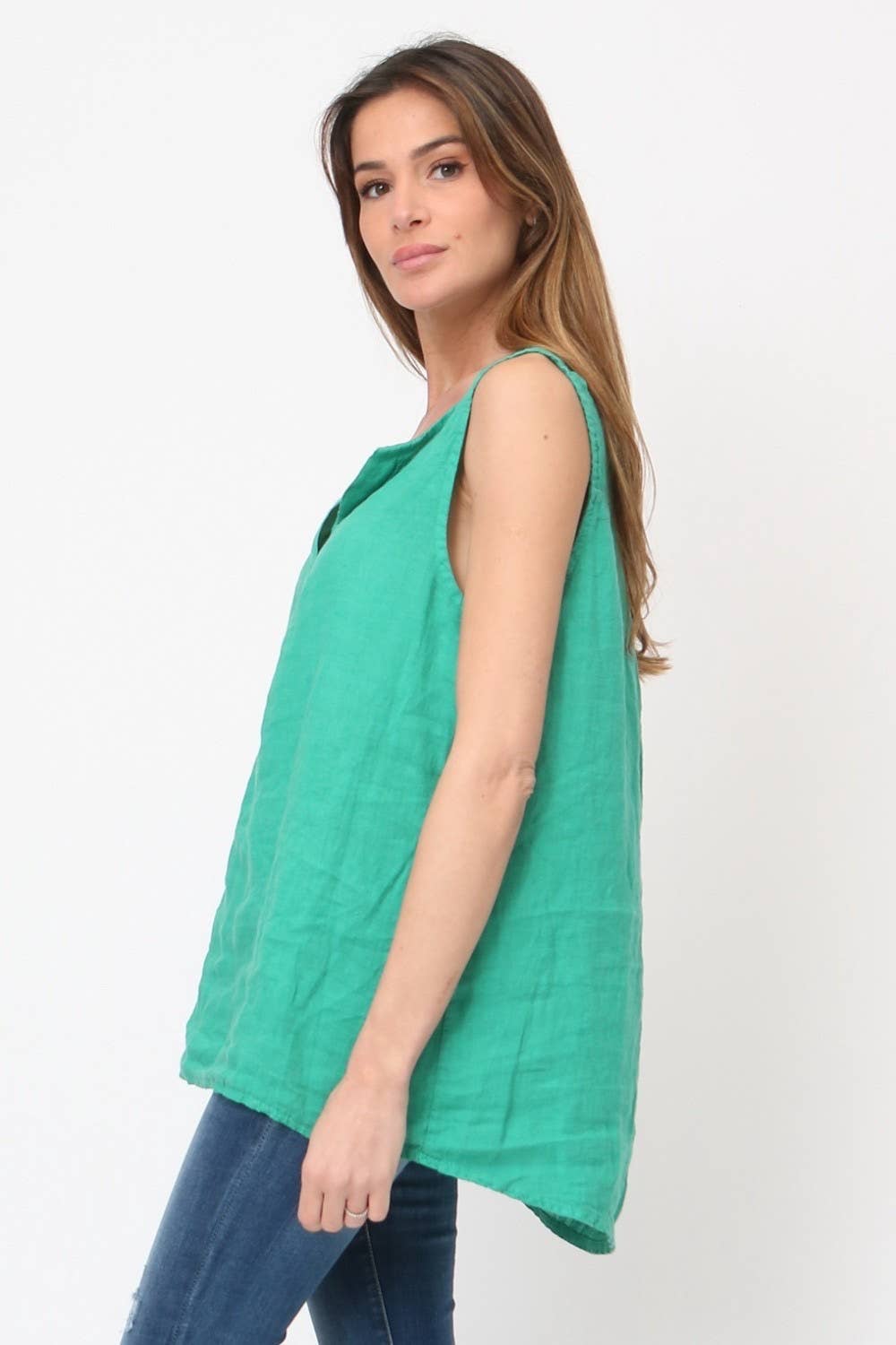 LÉA & LUC - Wholesale Tunic - Women's - 100% Linen Tank Top REF. 380095