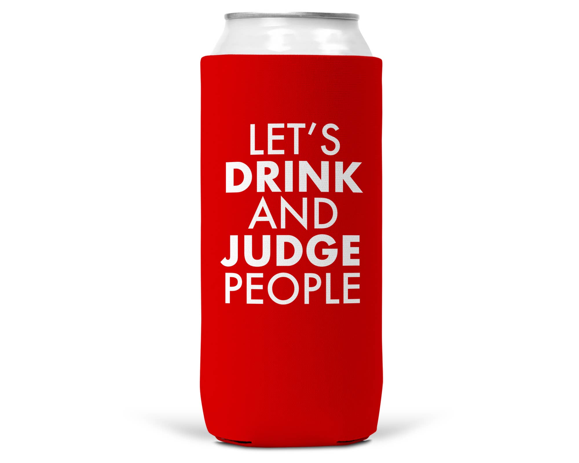 Wi-Wear - Wholesale Drink Huggers & Koozies - Let's Drink and Ju SLIM CAN Coozie/Cooler for 12oz Slim Cans2