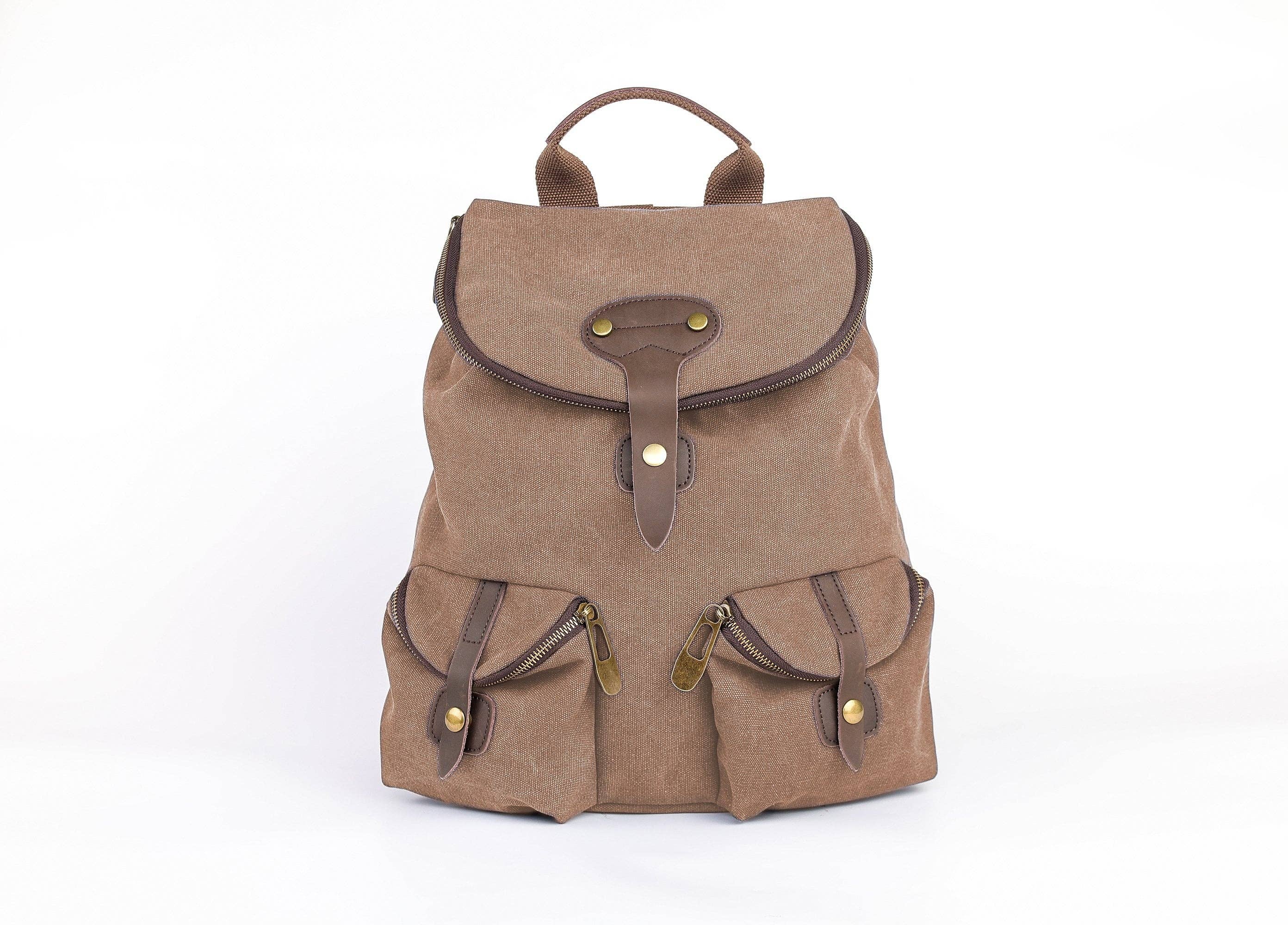 ZEDE PARIS - Wholesale Backpack - Women's - SAINT-PAUL - Canvas and leather backpack36