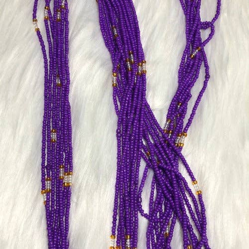 WHOLIFECO - Wholesale Beads - Royal Purple Waist Beads3