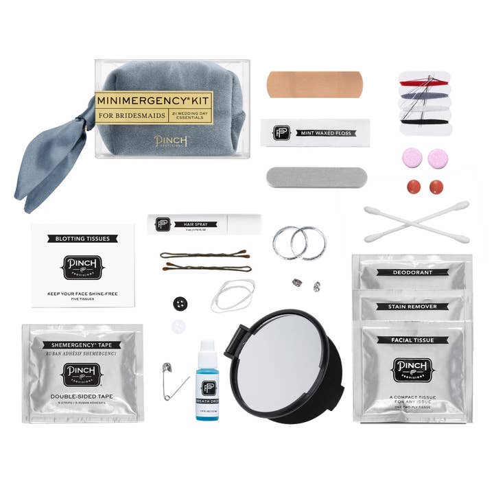 Pinch Provisions - Vente Pochette – femme - Kit de minimergency en velours pour demoiselles d'honneur10