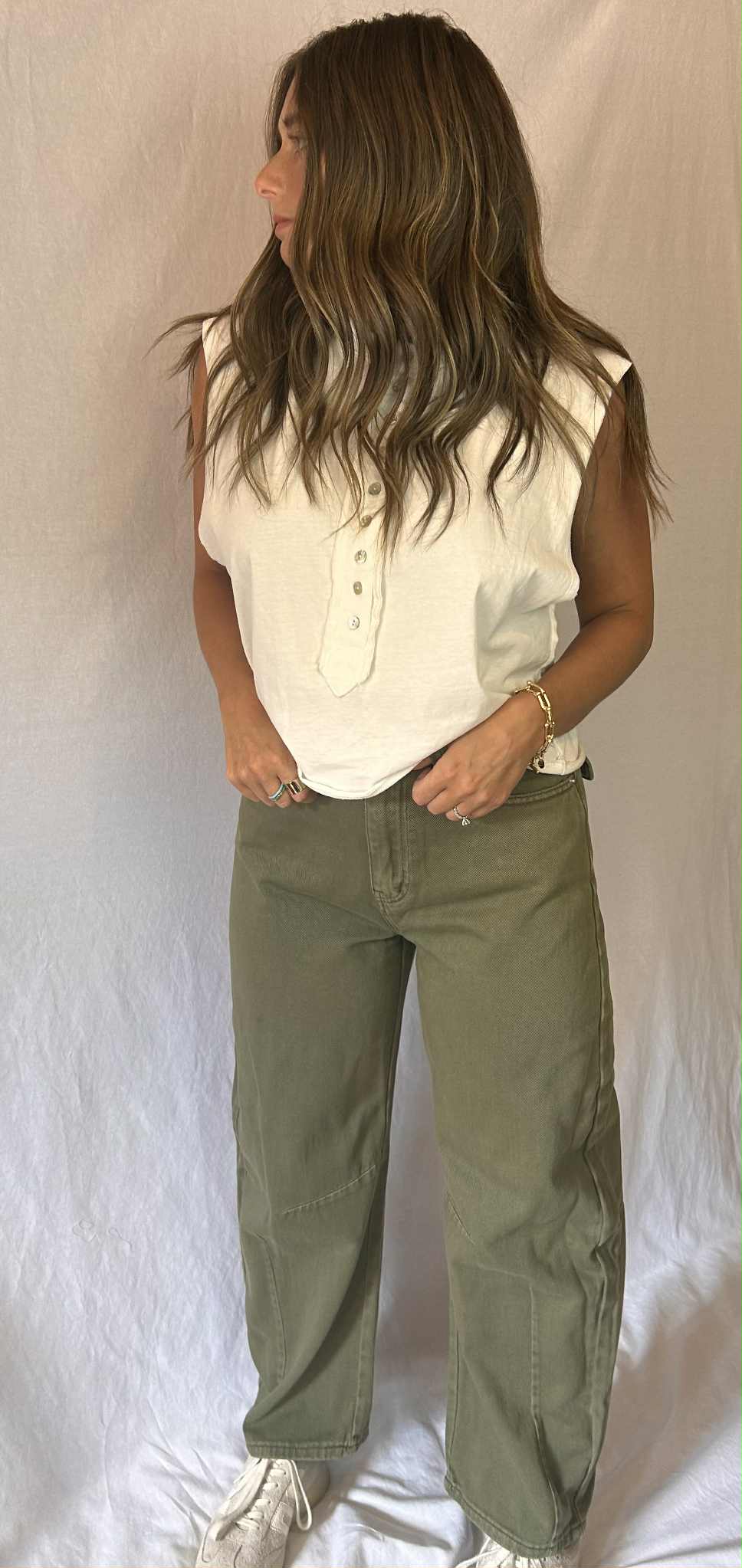 Billee' by Billie - Wholesale Jeans - Women's - Barrel Jeans Green1