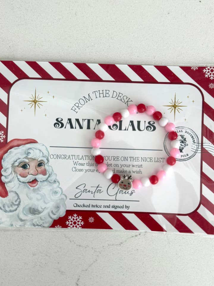 From Santa Bracelet + Card for wholesale by Shop KPK Designs