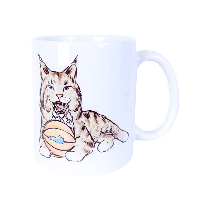 Wildcat With Basketball Coffee Mug for wholesale by Barrel Down South