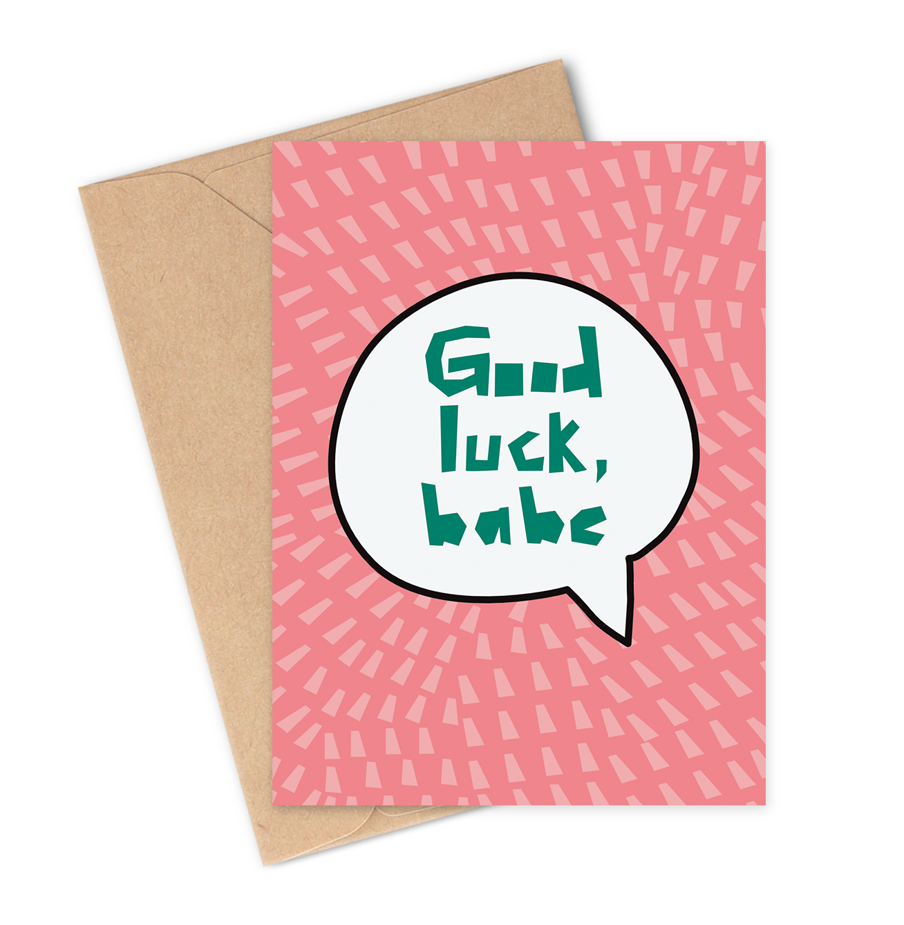 Two Brides Presents - Wholesale Good Luck Card - GOOD LUCK BABE Greeting Card1