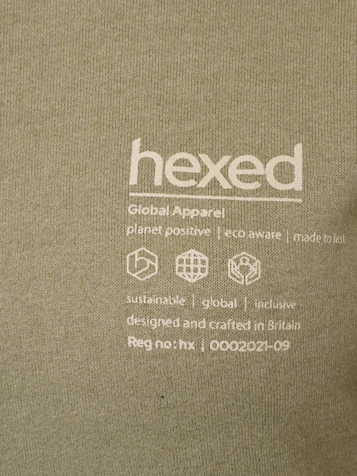 Light Khaki PLANET POSITIVE UNISEX HOODIE for wholesale on Faire1